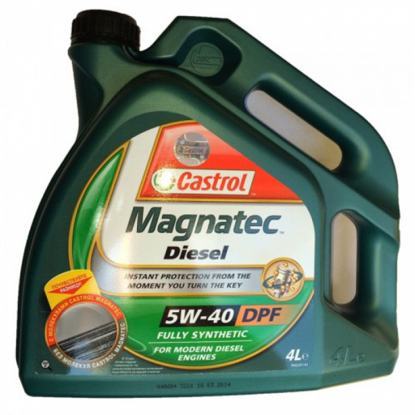 Масло моторное Castrol Magnatec Diesel 5w40 DPF 4л 156EDD