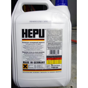 Антифриз HEPU Coolant G11 концентрат 5 л P999-005 Антифриз HEPU Coolant G11 концентрат 5 л P999-005