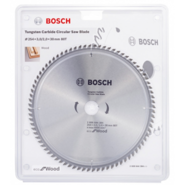 Пильный диск BOSCH Пильный диск Bosch ECO WO 254x30-80T по дереву 2608644384 2608644384