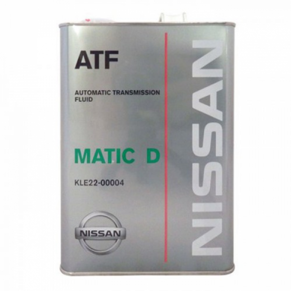 Масло трансмиссионное Nissan AT-Matic Fluid D 4л (Япония) KLE22-00004