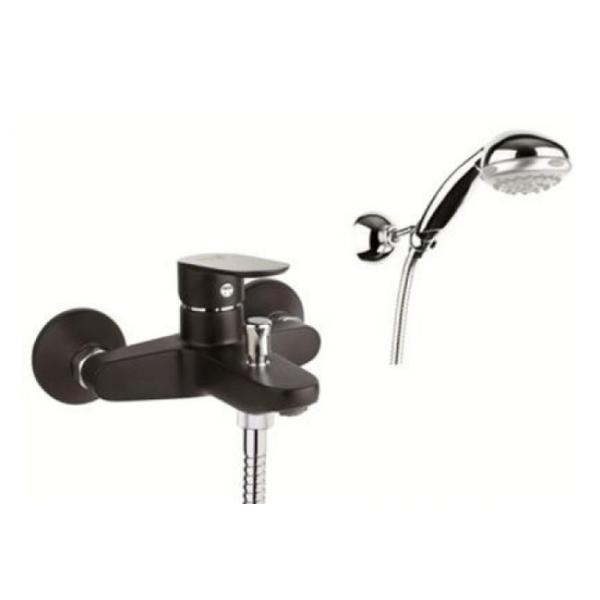 Смеситель для ванны с душем Fiore Kevon Chic 81BX8150 black/chrome