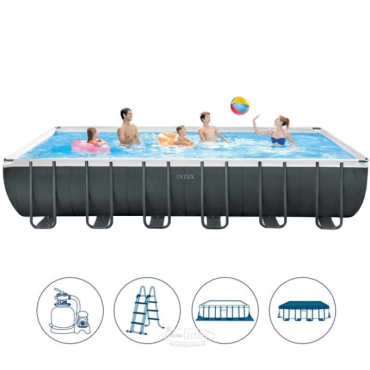 Бассейн каркасный Intex Ultra XTR Frame с фильтр-насосом 975*488*132см 26374 Бассейн каркасный Intex Ultra XTR Frame с фильтр-насосом 975*488*132см 26374