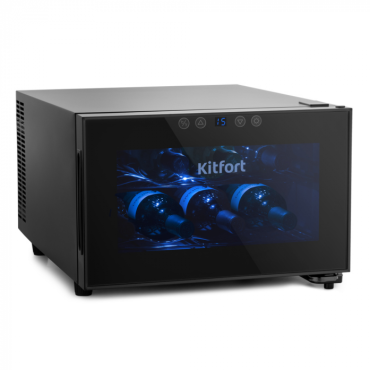 Винный шкаф Kitfort КТ-2403 черный Винный шкаф Kitfort КТ-2403 черный