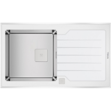 Врезная кухонная мойка Teka Diamond RS15 1B 1D 86 белый