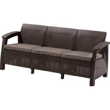 Диван Keter Corfu love seat max коричневый 17197959