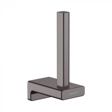 Держатель запасного рулона туалетной бумаги Hansgrohe AddStoris 41756340 шлифованный черный хром