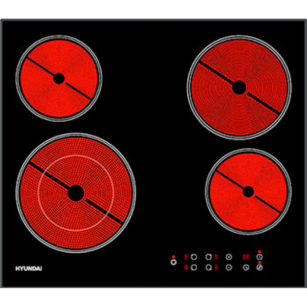 Электрическая варочная панель Hyundai HHE 6485 BG черный