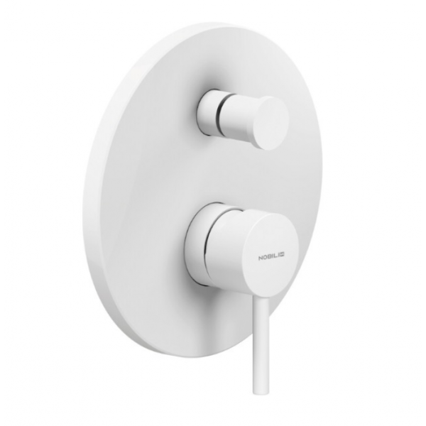 Смеситель для ванны Nobili Live LV00100/EWM белый матовый