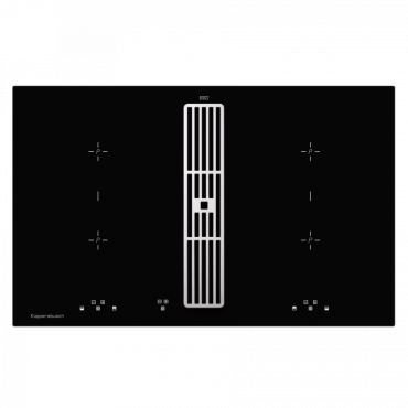 Индукционная варочная панель с вытяжкой Kuppersbusch KMI 8500.0 SR Silver Chrome