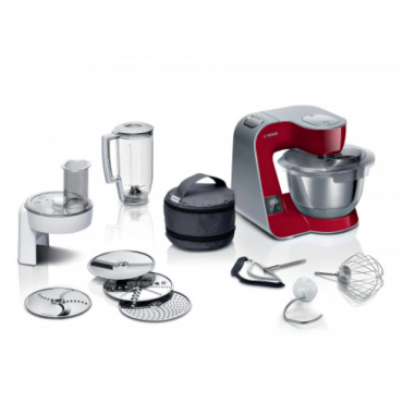Кухонный комбайн Bosch MUM5X720 красный/серый Кухонный комбайн Bosch MUM5X720 красный/серый