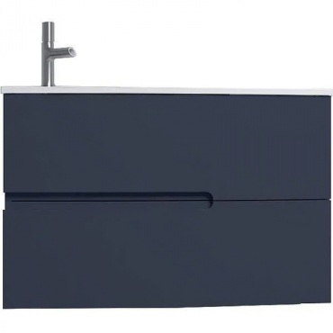Комплект мебели Jacob Delafon EB1880RU-00+EB1892LRU-G98 раковина глянцевый белый + тумба + шкаф-пенал глянцевый темно-синий Комплект мебели Jacob Delafon EB1880RU-00+EB1892LRU-G98 раковина глянцевый белый + тумба + шкаф-пенал глянцевый темно-синий