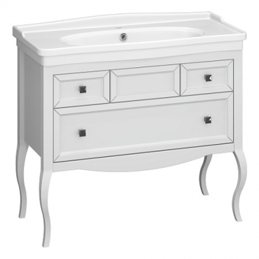 Тумба Opadiris Валери 105 белый матовый (под раковину Kirovit Модерн 105) 00-00006751 Тумба Opadiris Валери 105 белый матовый (под раковину Kirovit Модерн 105) 00-00006751