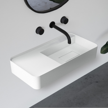 Раковина подвесная Abber Stein AS2627-1.2 белая матовая