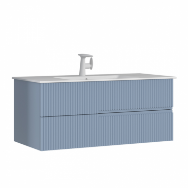 Тумба с раковиной ORKA Moonlight 120 голубой матовый 5001507