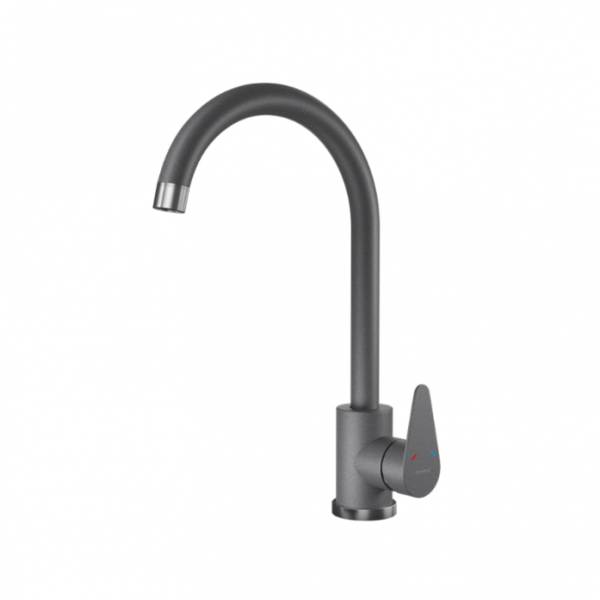 Смеситель для кухни GranFest QUARZ GF-Z-5412 темно-серый