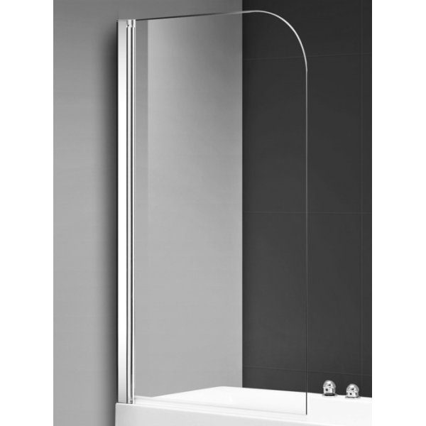 Шторка на ванну AQUAME AQM2851 прозрачное/хром