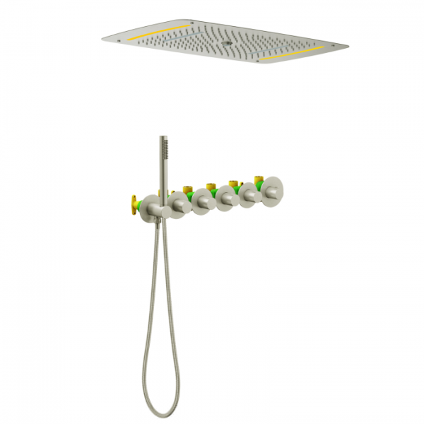 Душевая система встроенная с термостатом Timo Saona SX-2319/13SM никель