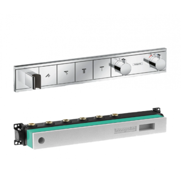 Термостатический смеситель для душа Hansgrohe RainSelect 15357000S (15357000+15312180) хром