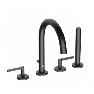 Смеситель на борт ванны Kludi Nova Fonte Puristic 204253915 чёрный матовый