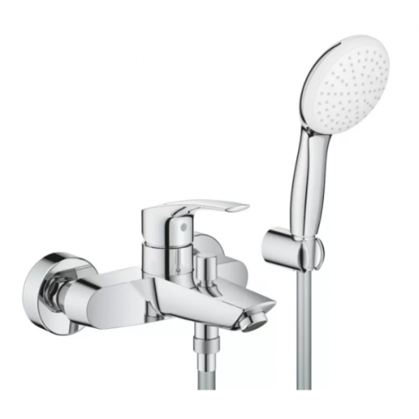 Смеситель для ванны с душевым набором GROHE Eurosmart New 25276003Gr хром