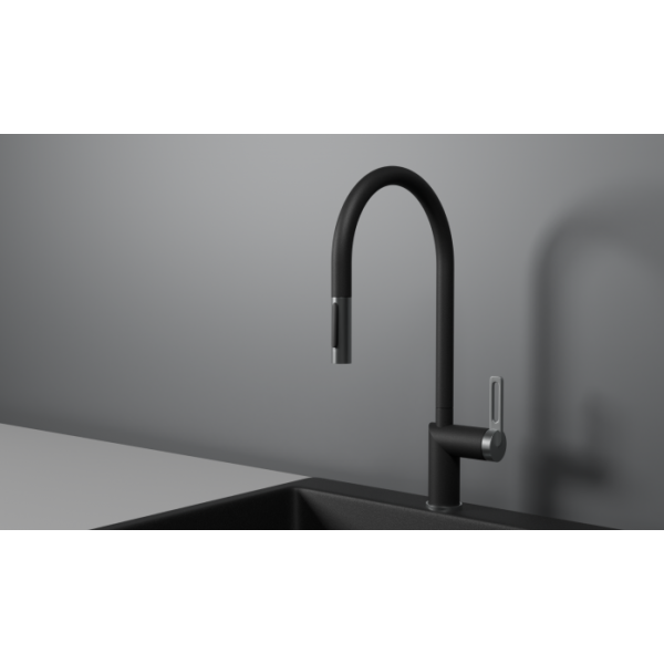 Смеситель для кухни Granula 8172 шварц