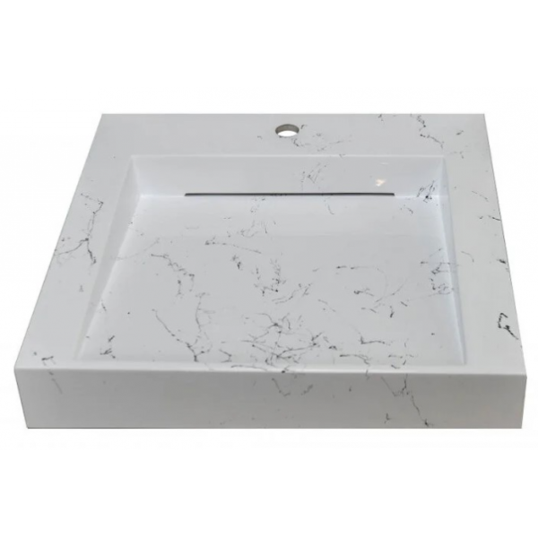 Раковина над стиральной машиной Stella Polar Берта 60х55 SP-00001519 белый мрамор