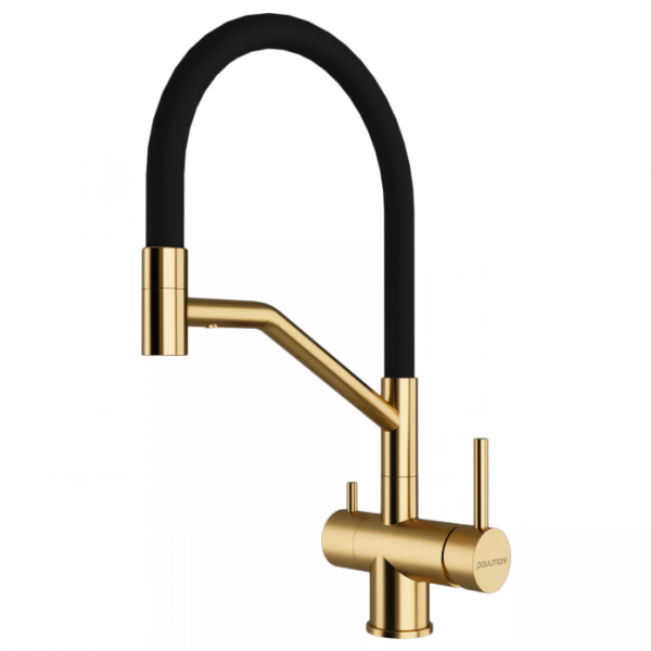 Смеситель для кухни Paulmark RUBERT Ru213175-BG брашированное золото
