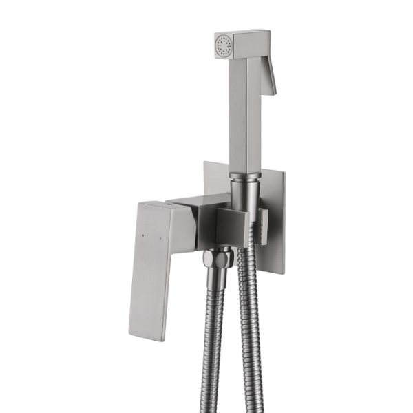 Смеситель с гигиеническим душем Abber Daheim AF8226SP сатин