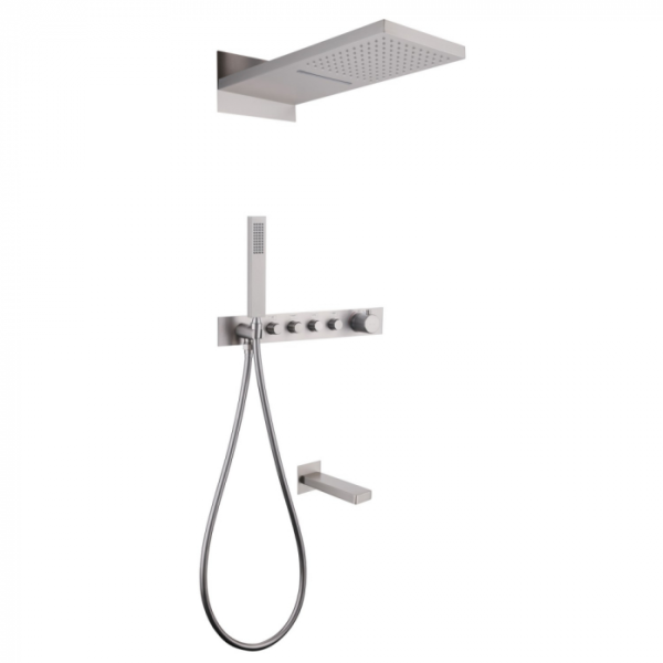 Душевая система Abber Rund AF8753SP сатин