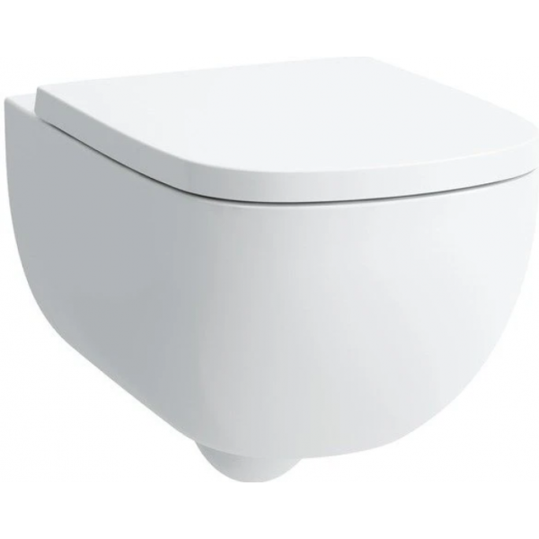 Унитаз подвесной с сиденьем Laufen Palomba 8.2080.2.000.000.1+8.9180.2.00 белый