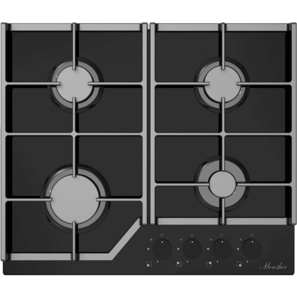 Газовая варочная панель Monsher MGG 62 Noir