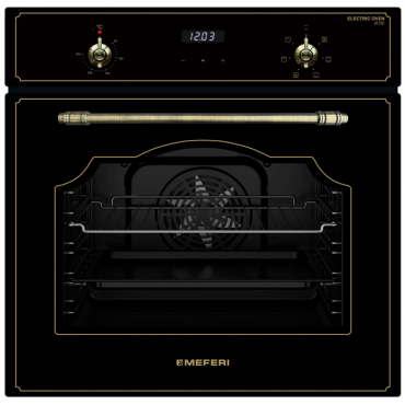 Электрический духовой шкаф Meferi MEO606BK RETRO
