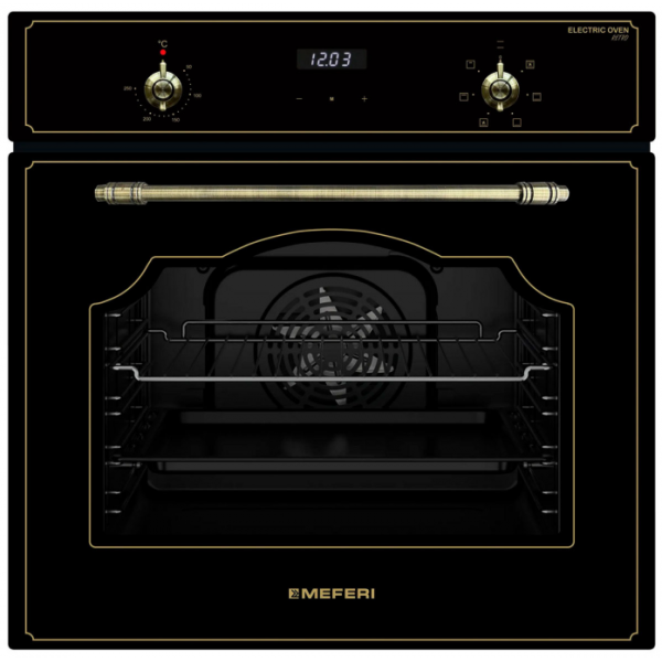 Электрический духовой шкаф Meferi MEO606BK RETRO