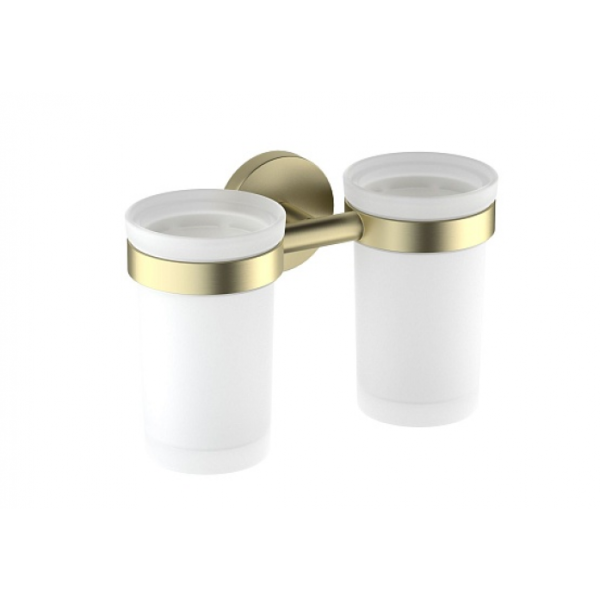 Стакан с держателем AQUATEK Европа AQ4117BG золото шлифованное