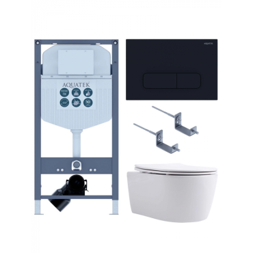 Комплект AQUATEK SET AQUATEK ЕВРОПА New-017/023 (рама INS-0000023+крепление KKI-0000002+кнопка смыва KDI-0000017+унитаз AQ1106L-00 с сиденьем) Комплект AQUATEK SET AQUATEK ЕВРОПА New-017/023 (рама INS-0000023+крепление KKI-0000002+кнопка смыва KDI-0000017+унитаз AQ1106L-00 с сиденьем)