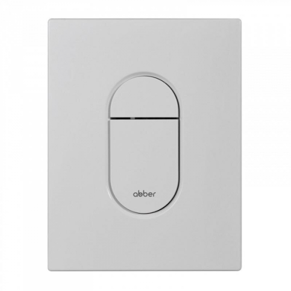 Кнопка смыва пневматическая Abber AC0124MW белая матовая