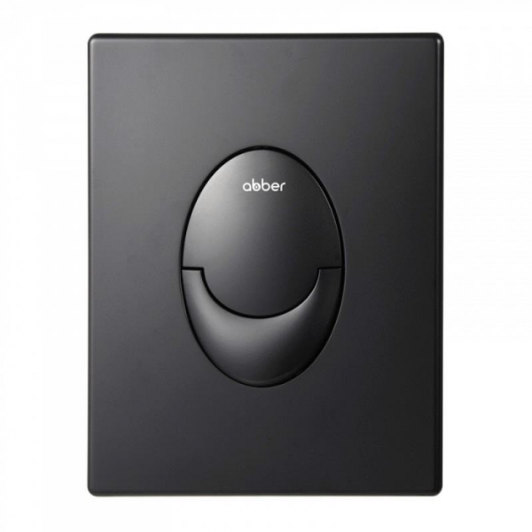 Кнопка смыва пневматическая Abber AC0125MB черная матовая
