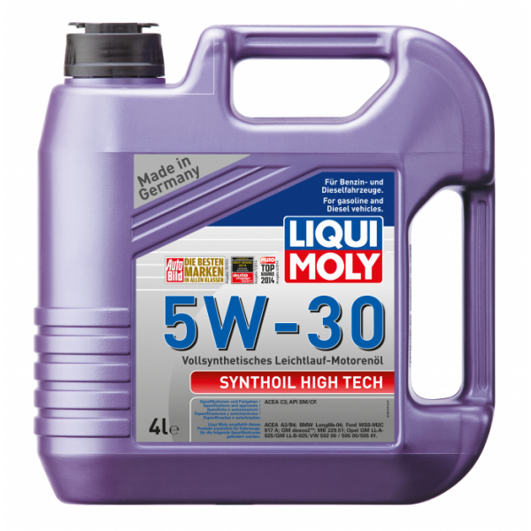 Масло моторное LIQUI MOLY Synthoil High Tech 5W30 син. (4л) 9076