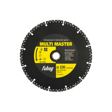 Алмазный диск FUBAG Multi Master 230/22.2 88230-3