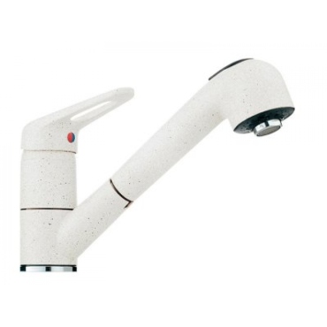 Смеситель для мойки Franke (115.0030.731) белый металлик фрагранит