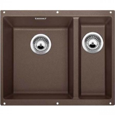 Кухонная мойка Blanco SUBLINE 340/160-U 523557 чаша слева кофе