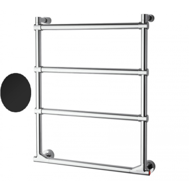 Полотенцесушитель электрический Margaroli Sole 5124704MBNB черный матовый Полотенцесушитель электрический Margaroli Sole 5124704MBNB черный матовый