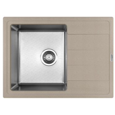 Кухонная мойка Florentina Комби 650 песочный 21.390.B0650.107