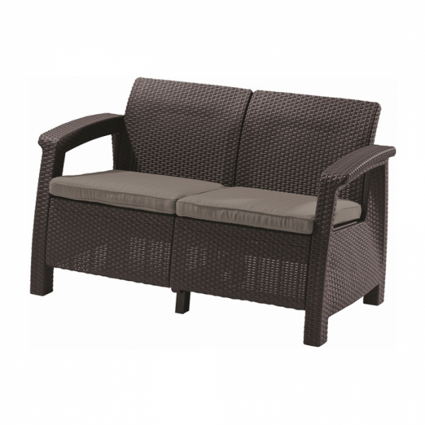 Диван садовый Keter Corfu Love Seat brown 17197359