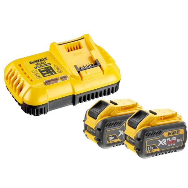 Набор DeWalt 54 В зарядное устройство DCB118 + 2 батареи DCB547 DCB118X2-QW
