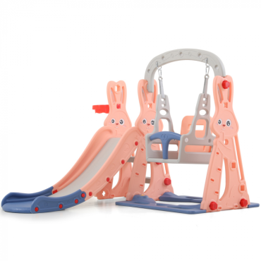 Горка + качели Perfetto sport Горка + качели "Зайчонок" PS-042-О оранжевый