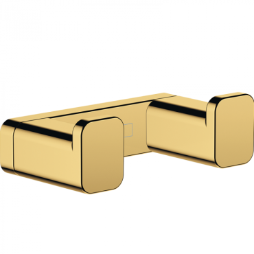 Двойной крючок Hansgrohe AddStoris 41755990 полированное золото Двойной крючок Hansgrohe AddStoris 41755990 полированное золото