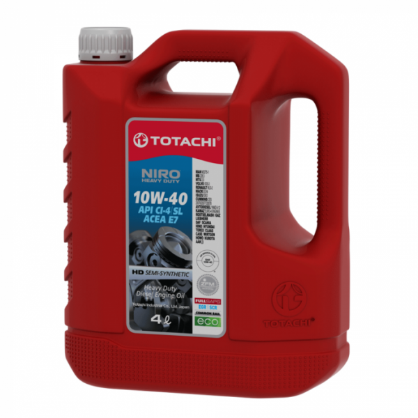 Масло моторное Totachi NIRO HD Semi-Synthetic API CI-4/SL 10W-40 полусинтетическое 4 л 17904