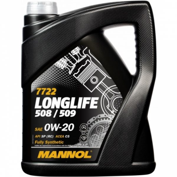 Моторное масло MANNOL Longlife 508/509 SAE 0W-20 (5л) 77225