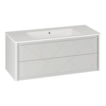 Тумба Opadiris Луиджи 120 белый матовый, вар. 2 (под раковину CeraStyle Ibiza 121) 00-00007152